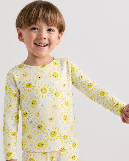 Bamboo Long Sleeve and Pant Pajama Set - 2T / Wildflower Dreams