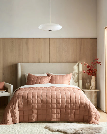 Bamboo Box Quilt Set - Twin / Sage