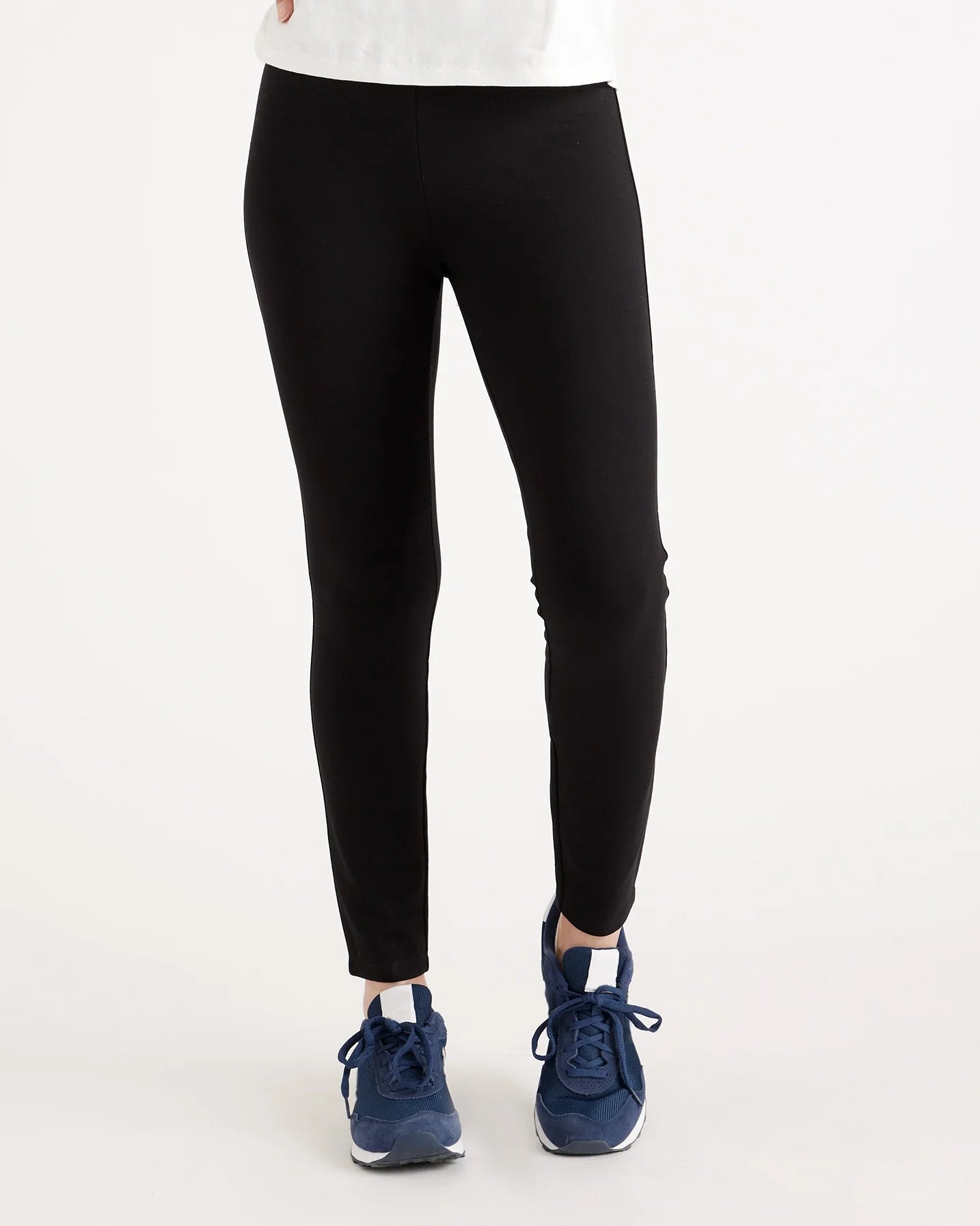Ultra-Stretch Ponte Skinny Pants - XS / Black