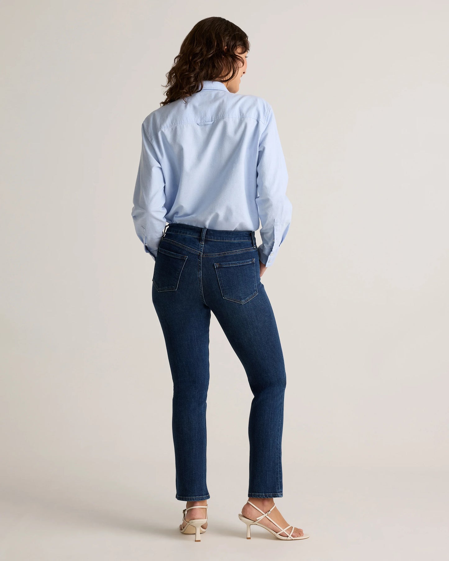 Luna Stretch Slim Straight Jeans - 24 / Black