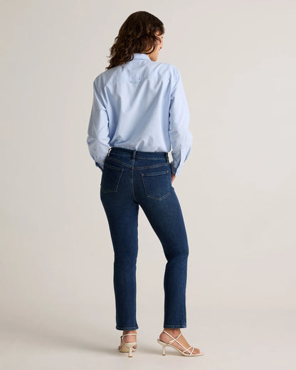 Luna Stretch Slim Straight Jeans - 24 / Black
