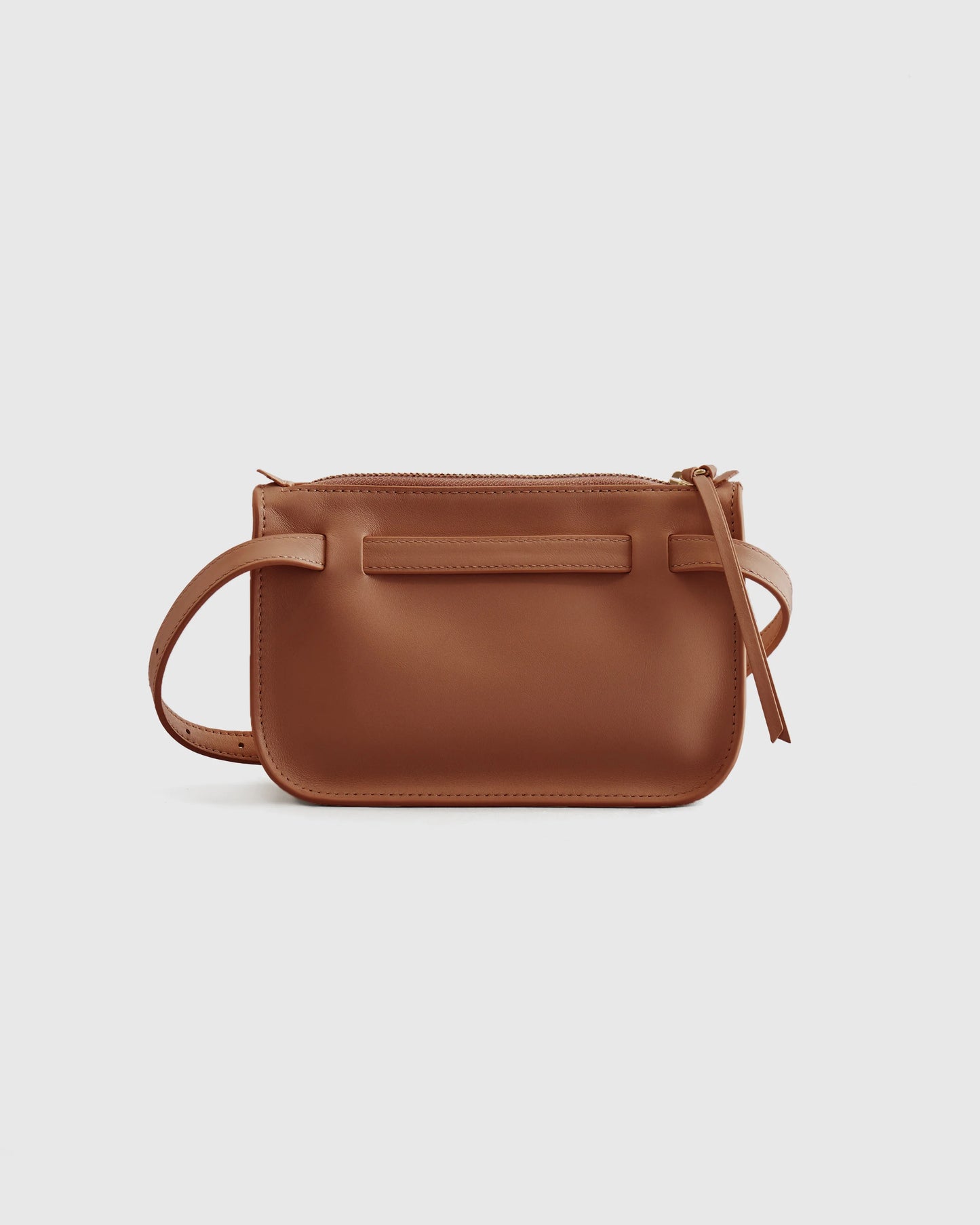 100% Italian Nappa Leather Belt Bag - S/M / Cognac