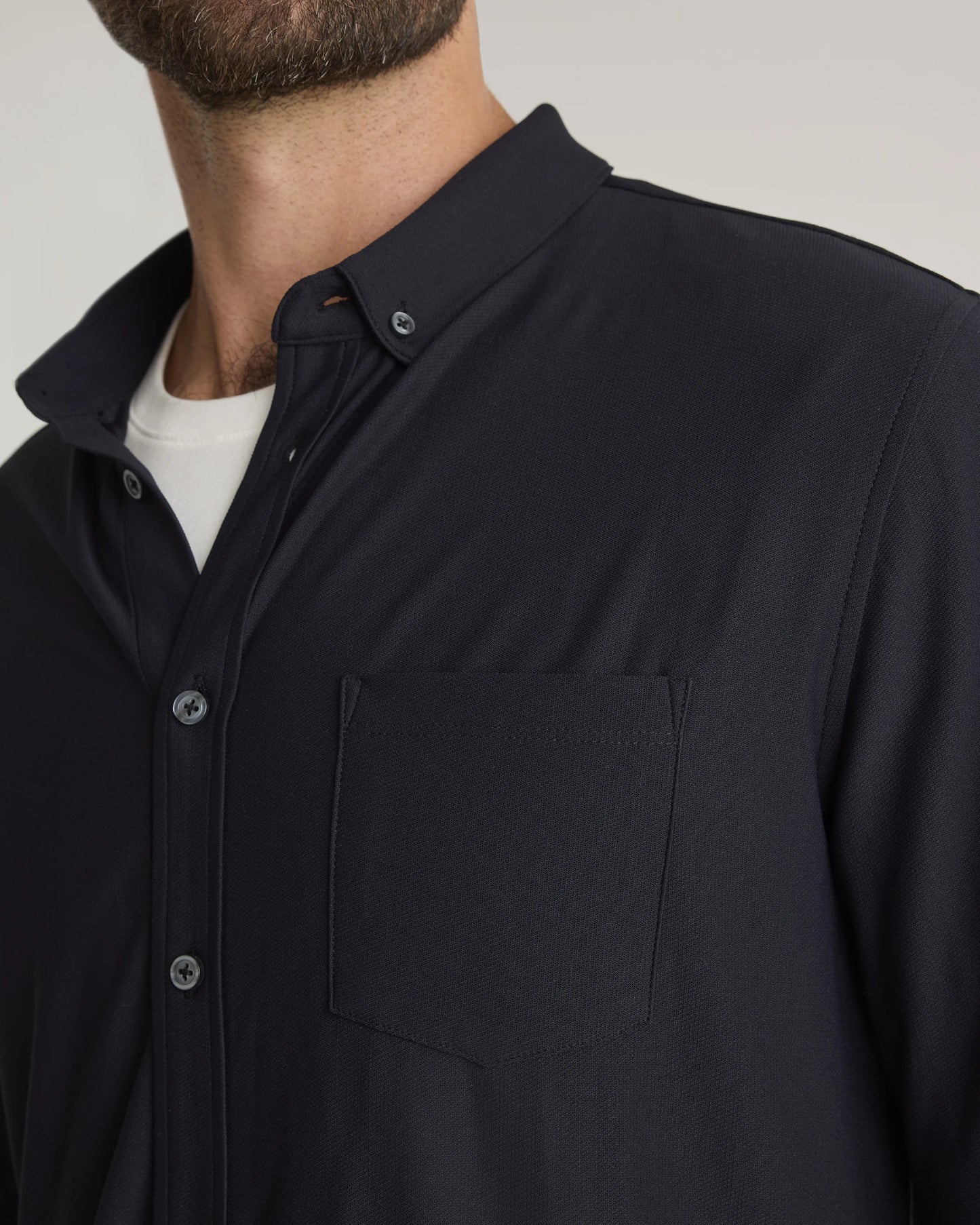 ProPique Performance Button Down - S / Light Grey