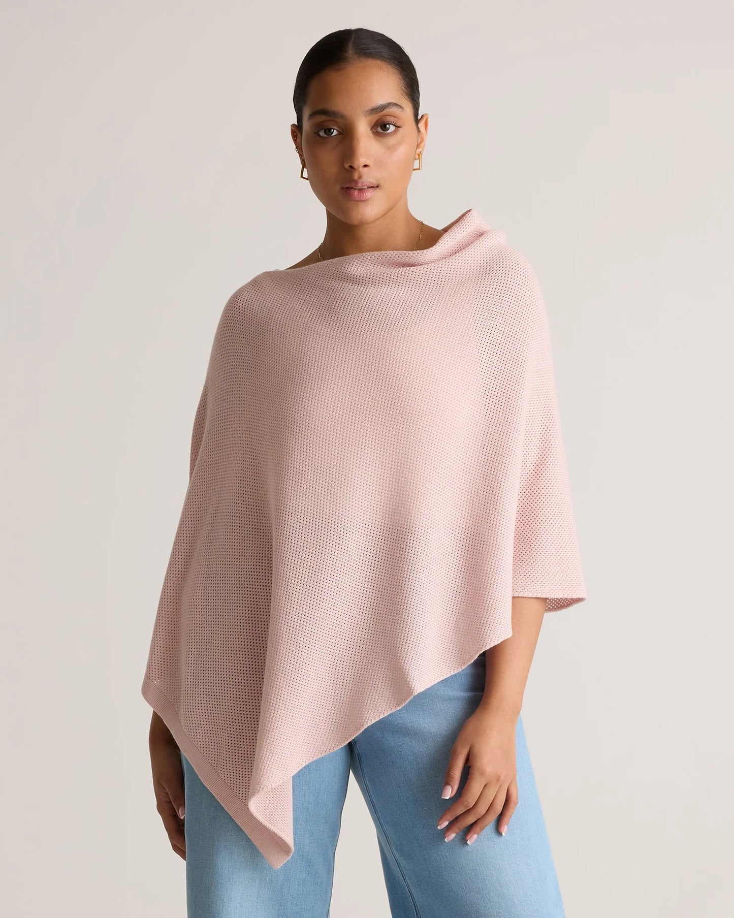 Lightweight Cotton Cashmere Nursing Shawl - One Size / Pale Custard Yellow