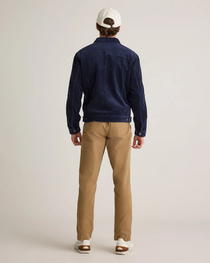 Organic Stretch Corduroy Trucker Jacket - S / Seaweed