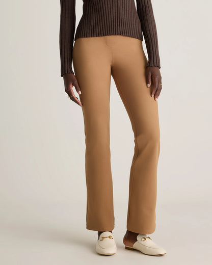 Ultra-Stretch Ponte Bootcut Pants - XS / Roasted Pecan