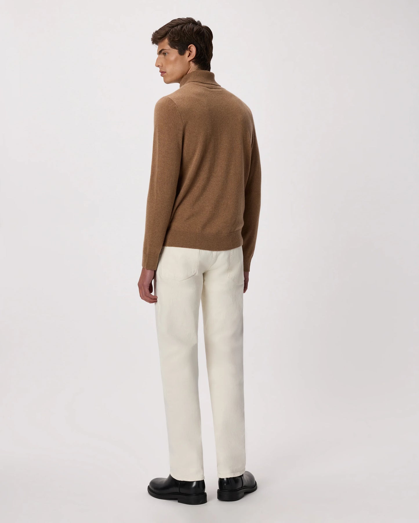 Mongolian Cashmere Turtleneck Sweater - S / Black
