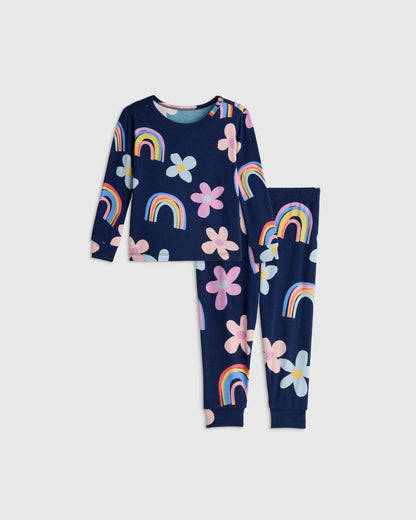 Bamboo Long Sleeve and Pant Pajama Set - 12-18M / Wildflower Dreams