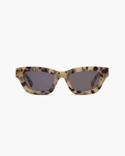 Jackie Polarized Acetate Sunglasses - One Size / Cream with Brown Lens