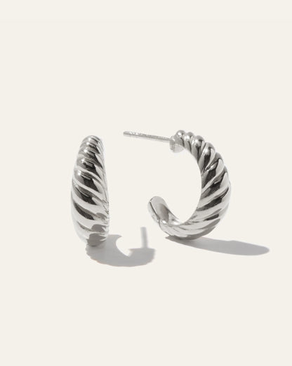 Croissant Hoops - One Size / Gold Vermeil