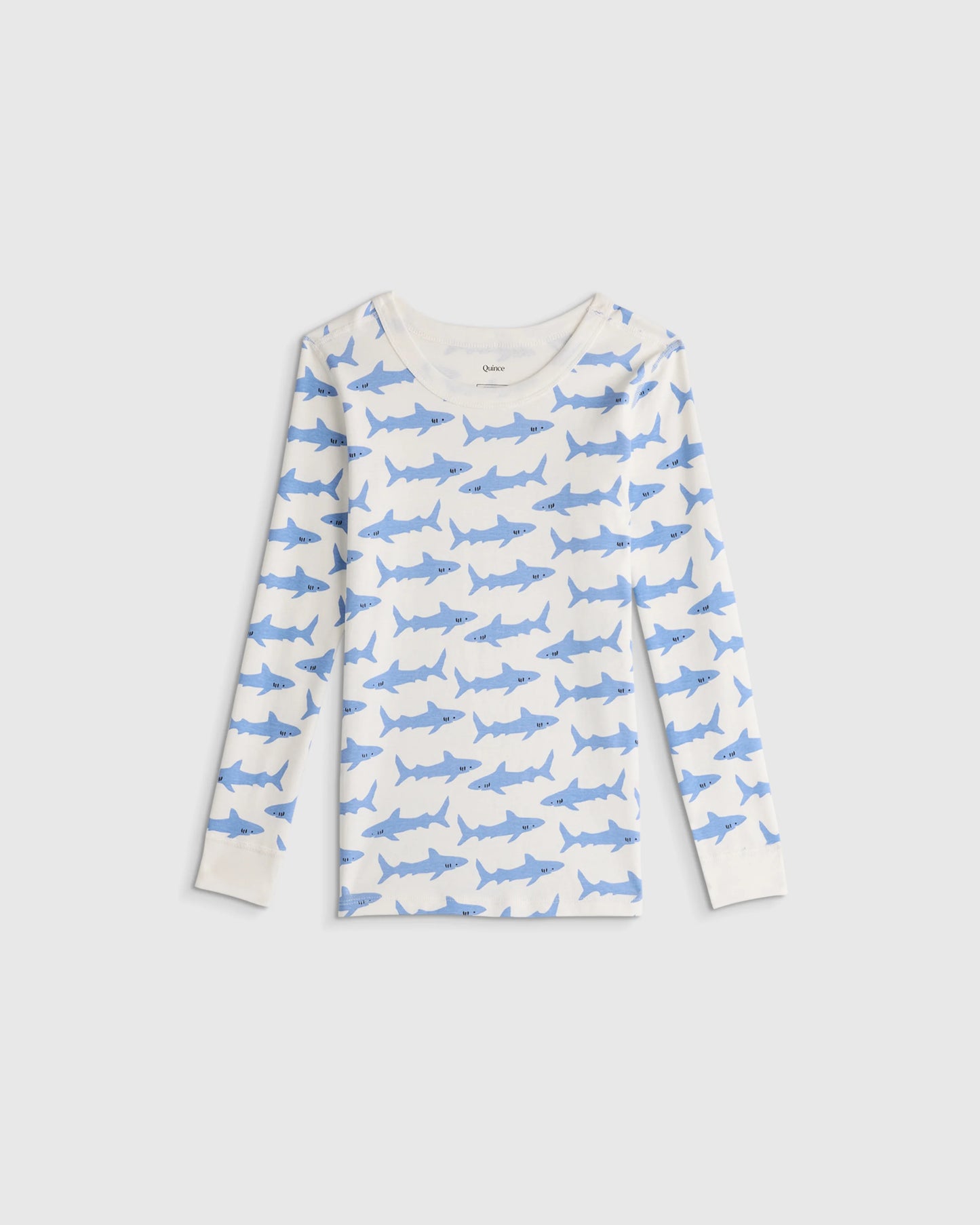 100% Organic Cotton Long Sleeve and Pant Pajama Set - 2T / Navy Stripe