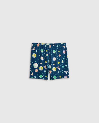 100% Organic Cotton Short Sleeve and Shorts Pajama Set - 2T / Navy Stripe