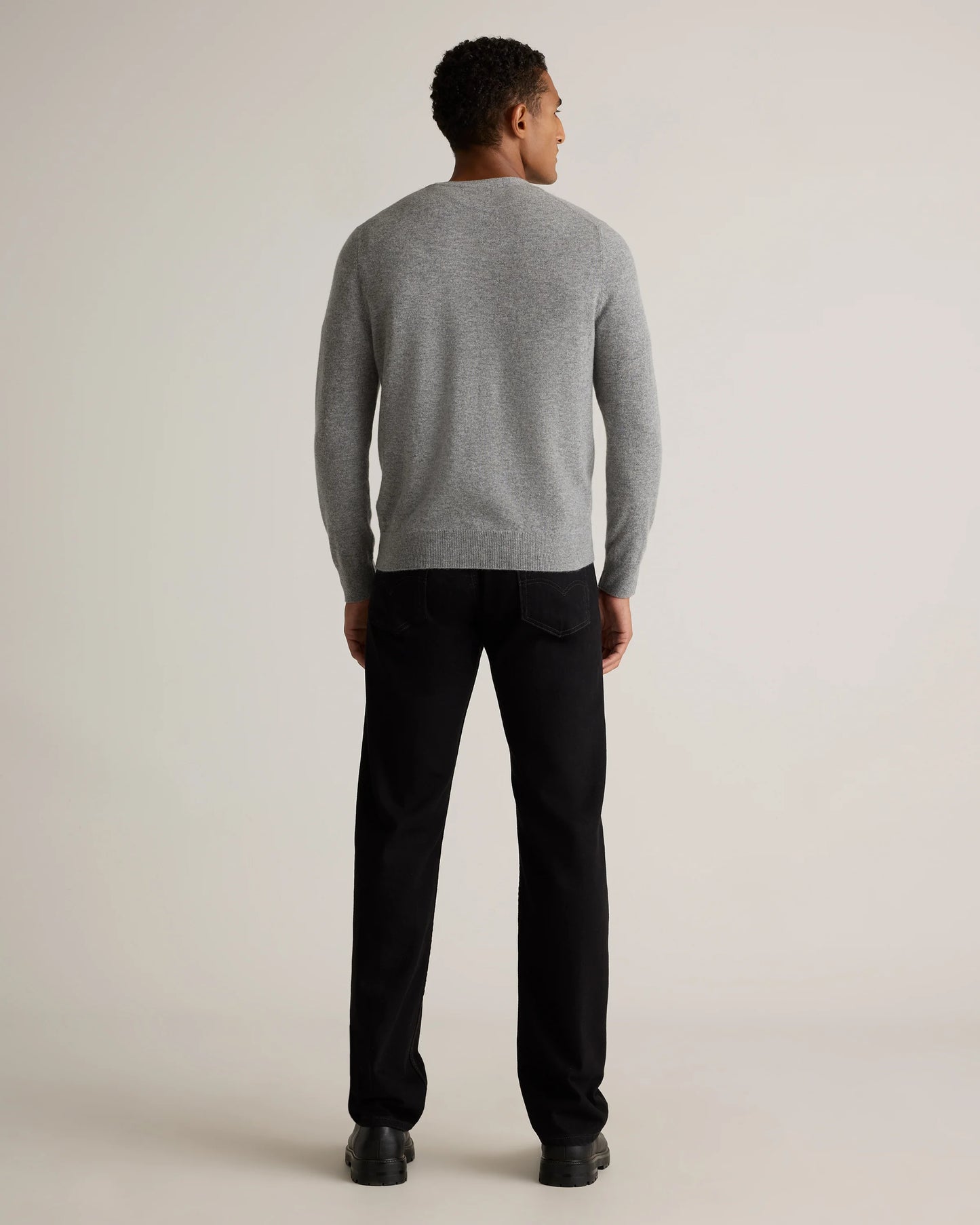 Mongolian Cashmere Cardigan Sweater - S / True Navy