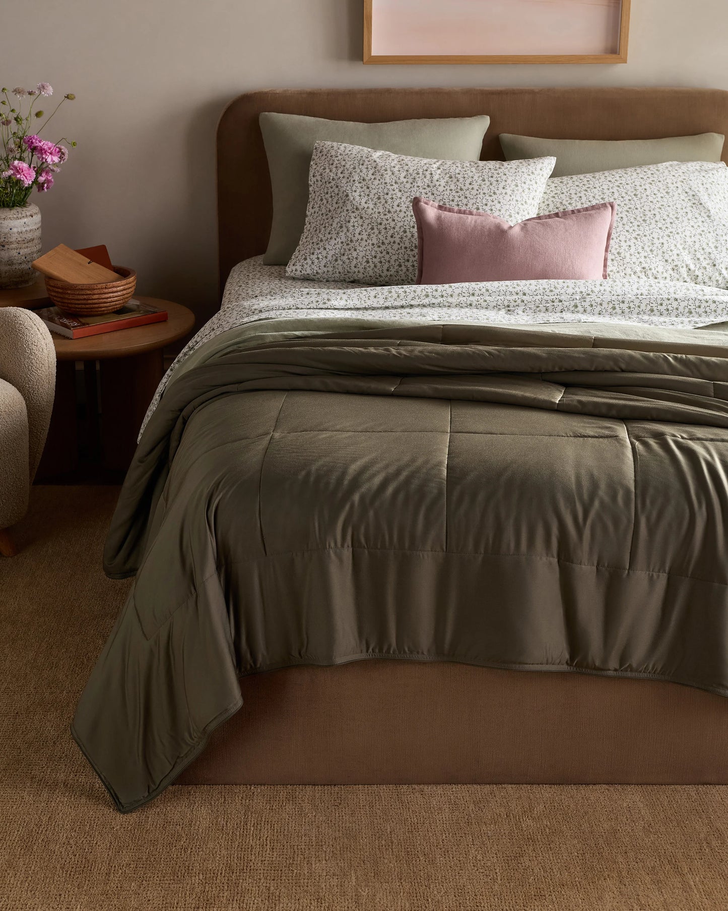 Bamboo Comforter - Twin / Soft Pink