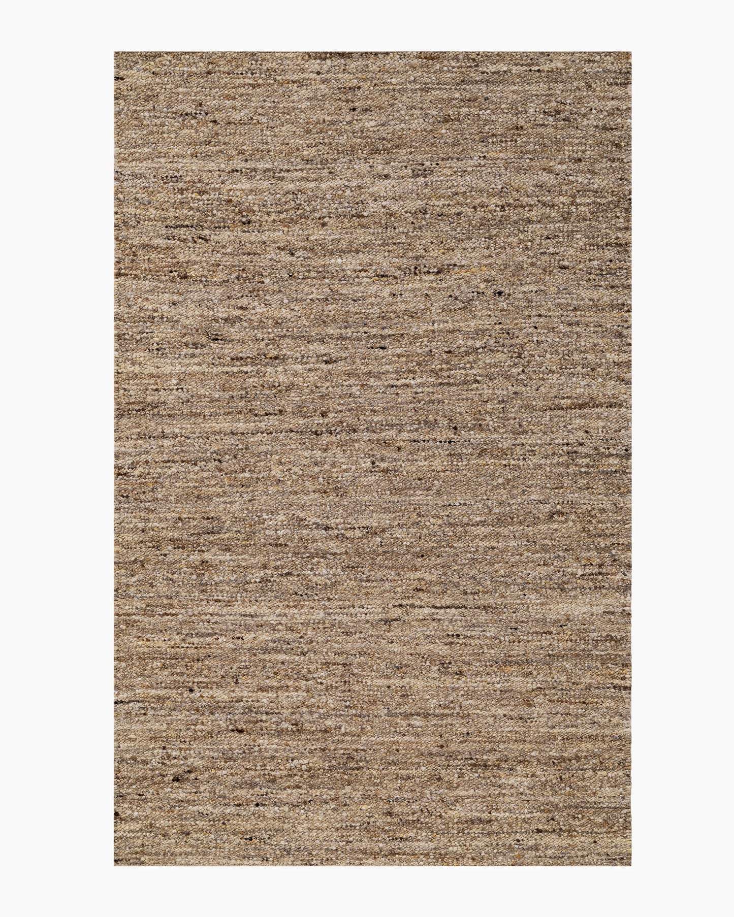 Liam Handwoven Wool Boucle Rug - 5' x 8' / Brown