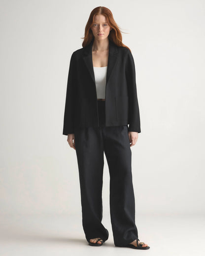 Ultra-Stretch Ponte Open Blazer - XS / Black