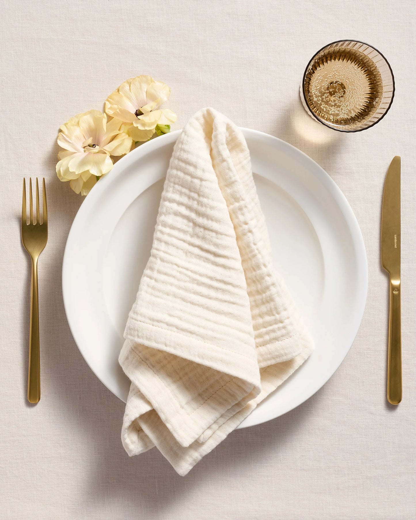 Organic Cotton Gauze Napkins (Set of 8) - One Size / Chocolate