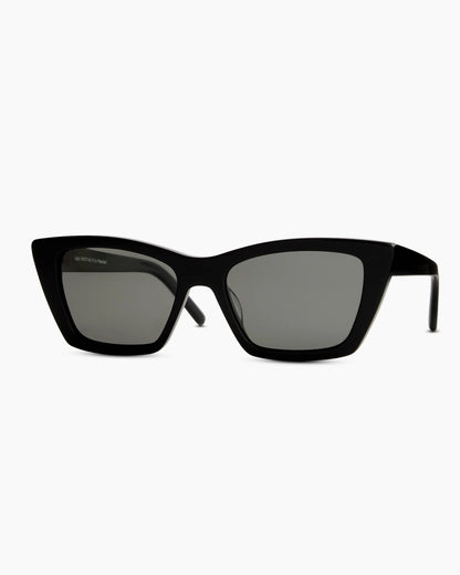 Lagos Polarized Acetate Sunglasses - One Size / Black with Grey lens