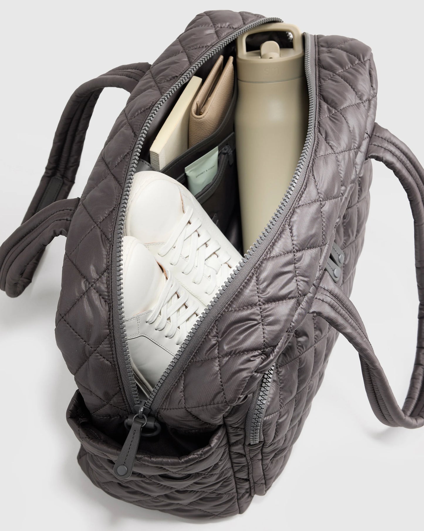 Transit Quilted Duffle Bag - One Size / Taupe Brown