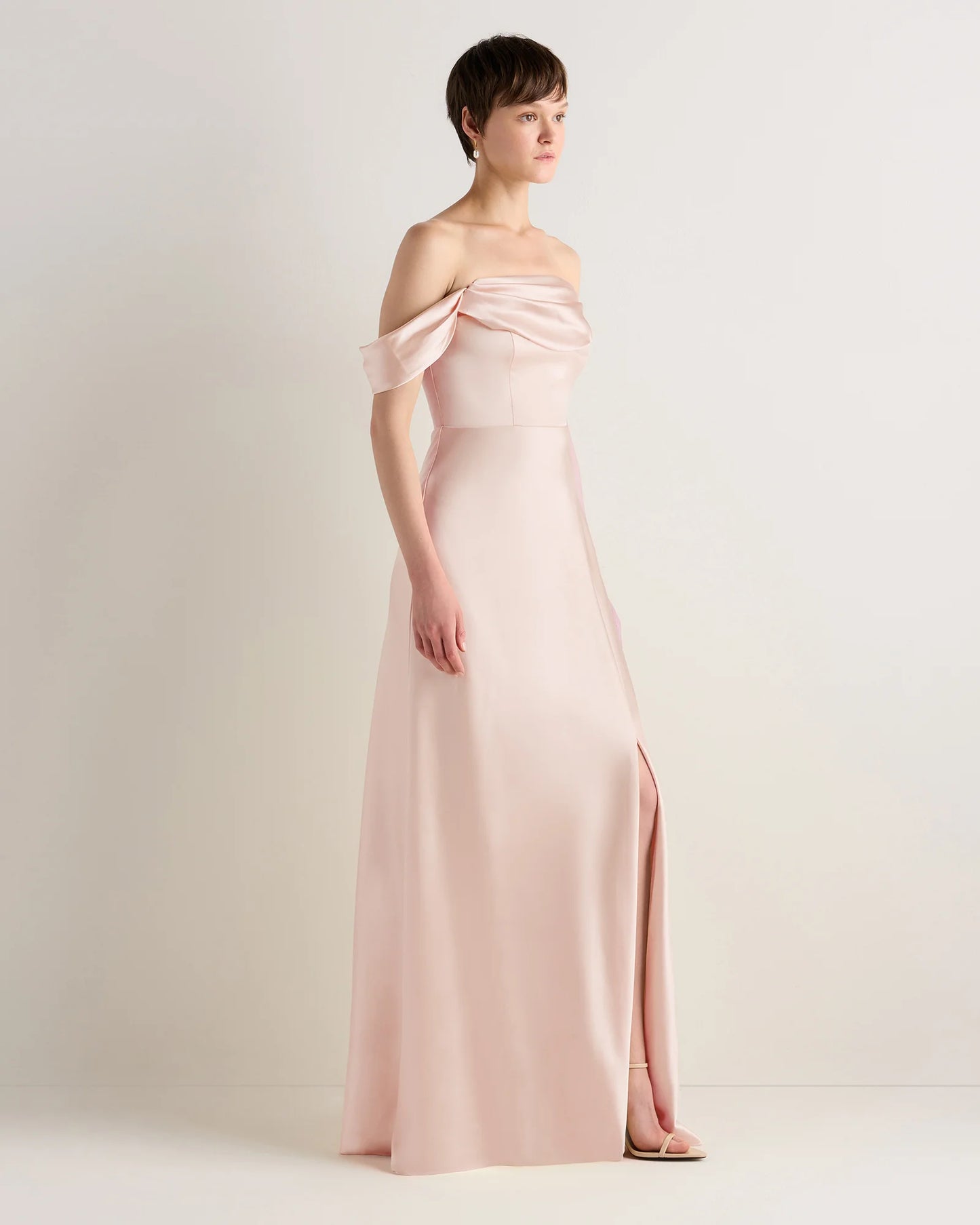 Aurora Stretch Satin Convertible Dress - 0 / Garden Sage Green