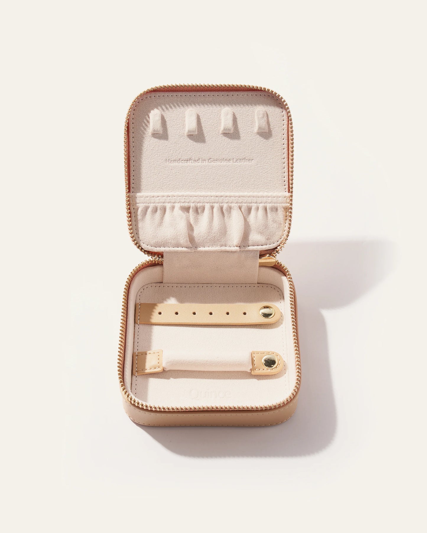 Leather Jewelry Travel Case - One Size / Black