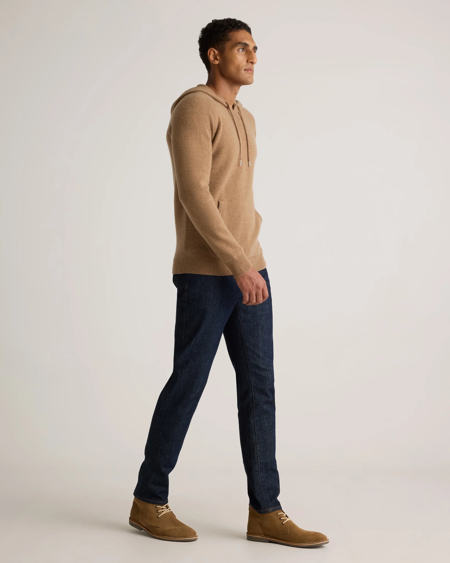 Mongolian Cashmere Pullover Hoodie - XS / Sea Spray Green