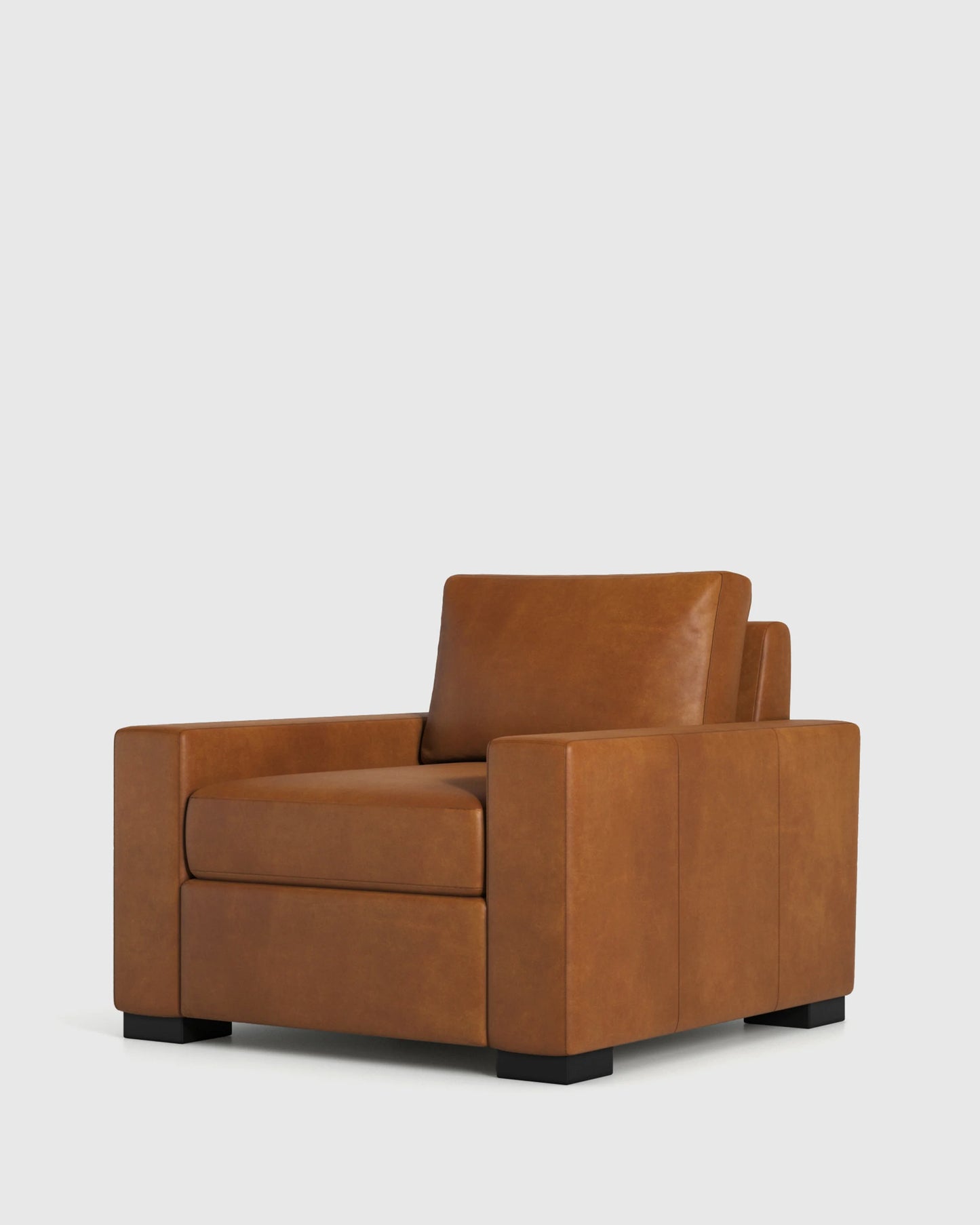 Stillman Accent Chair in Leather - One Size / Auburn