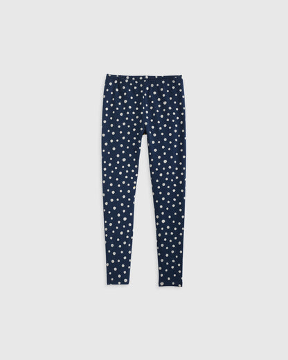 Organic Cotton Leggings 4-Pack - 12 / Poppy Floral/Lilac Unicorn