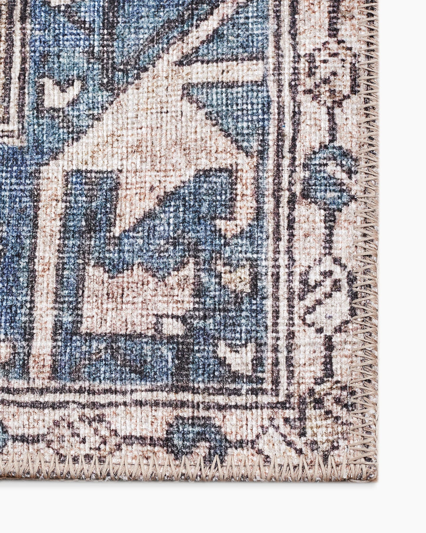 Calder Washable Rug - 3'9" x 5'6" / Navy