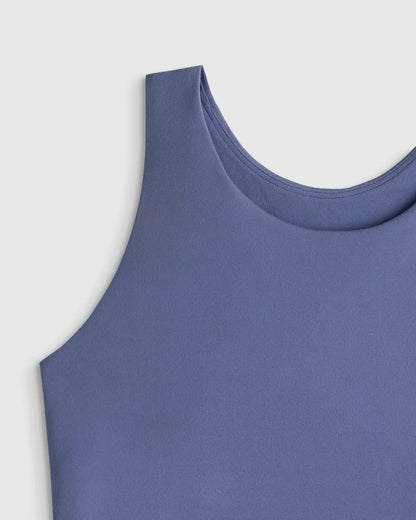 Girls Ultra-Form Fitted Tank - 6 / Storm Blue