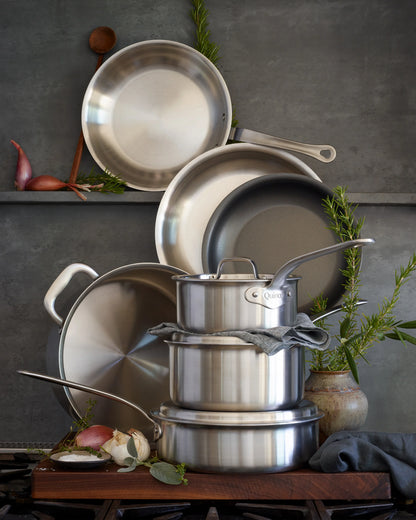 5-Ply Stainless Steel Frying Pan - 8" / No Color