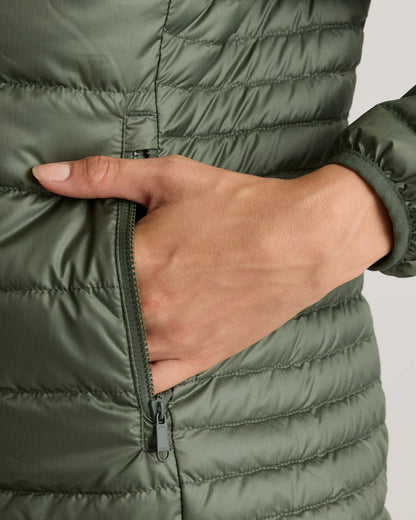 Lightweight Down Packable Puffer Jacket - XS / Black