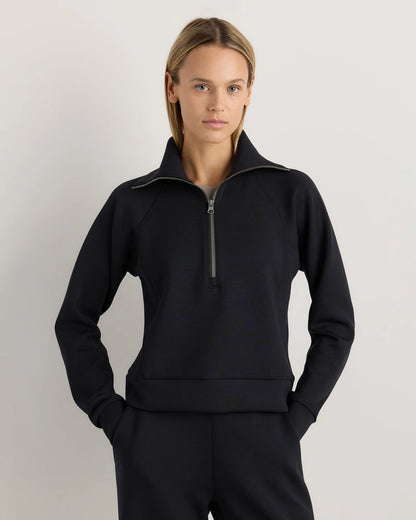 CloudComfort Half Zip Sweatshirt - XS / Pebble Beige