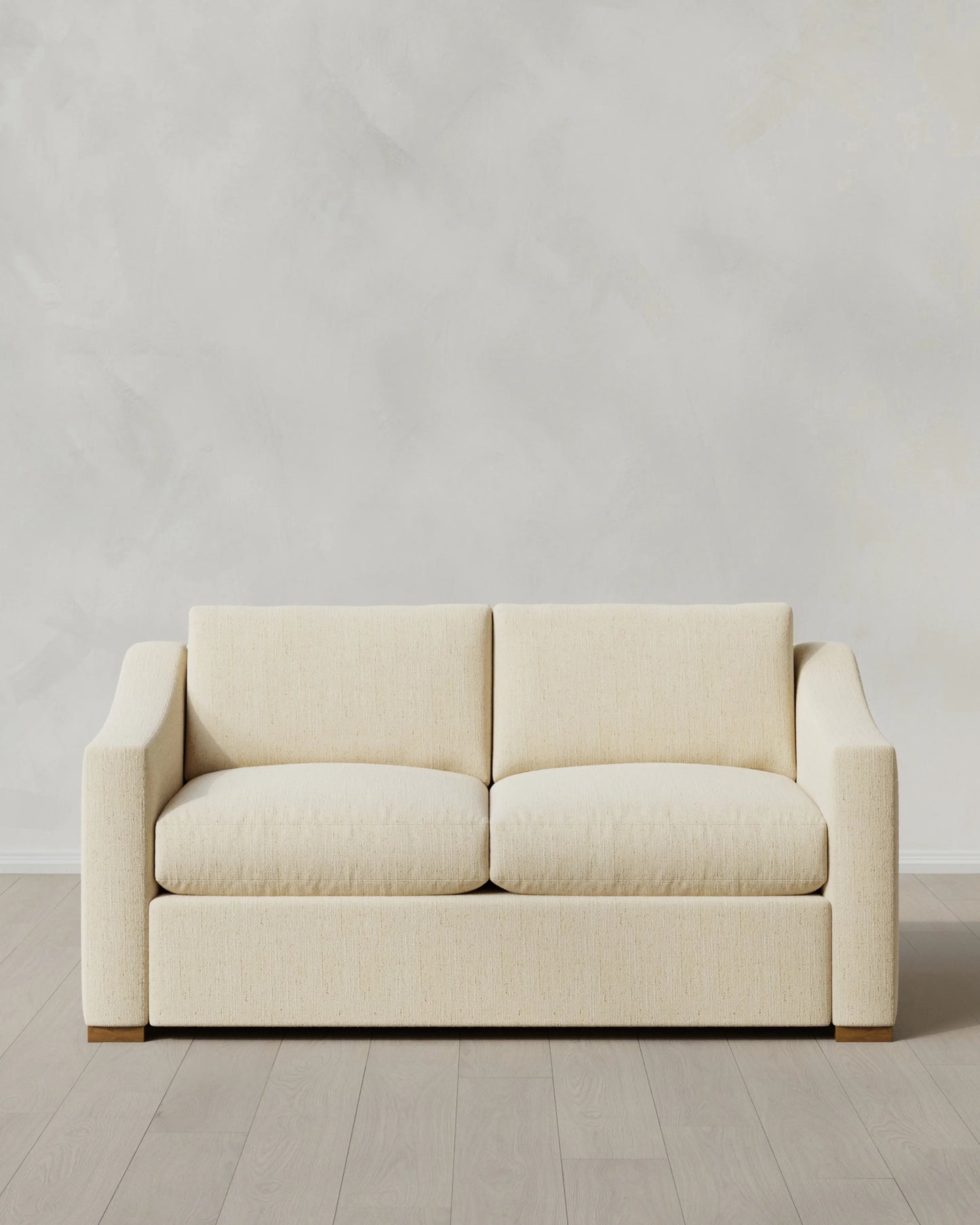 Hollis Slope Arm Sofa in Performance Chenille Linen Blend - 72" / Snow