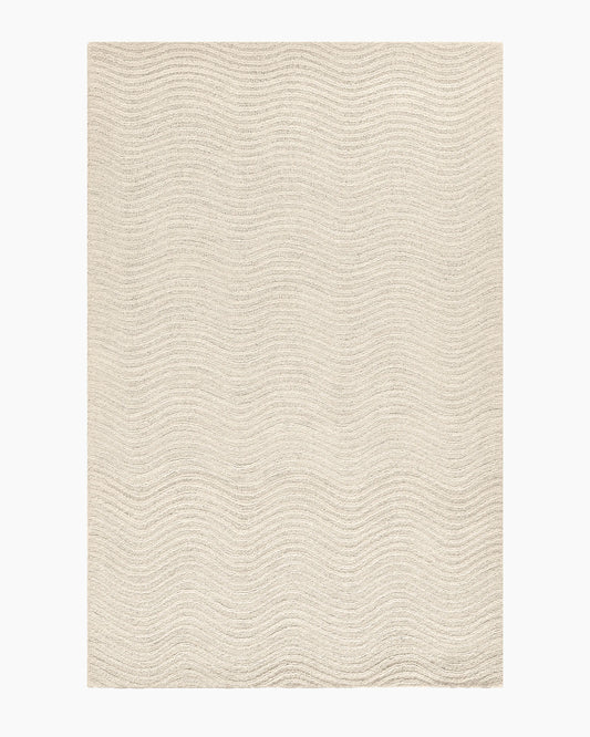 Arches Hand-Tufted Wool Rug - 3'6" x 5'6" / Ivory