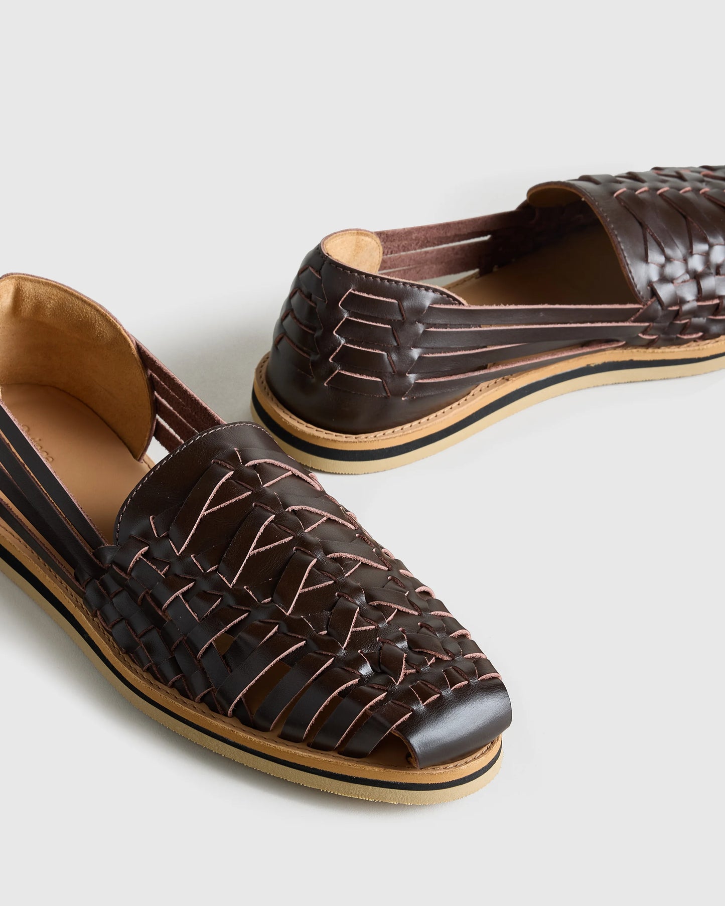 Handcrafted Leather Huarache Sandal - 7 / Brandy