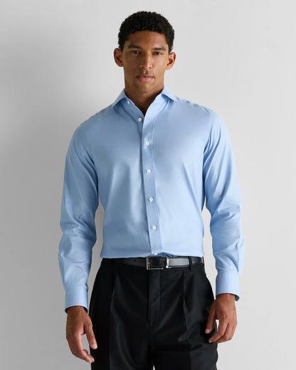 Organic Cotton Oxford Non-Iron Dress Shirt - S / Bold Black