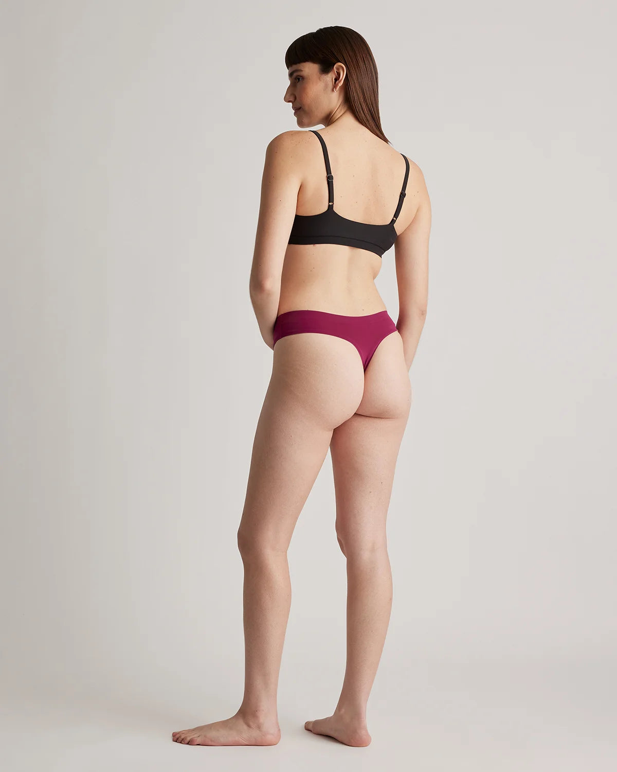 Invisible Bonded Thong (6-Pack) - XS / Plum