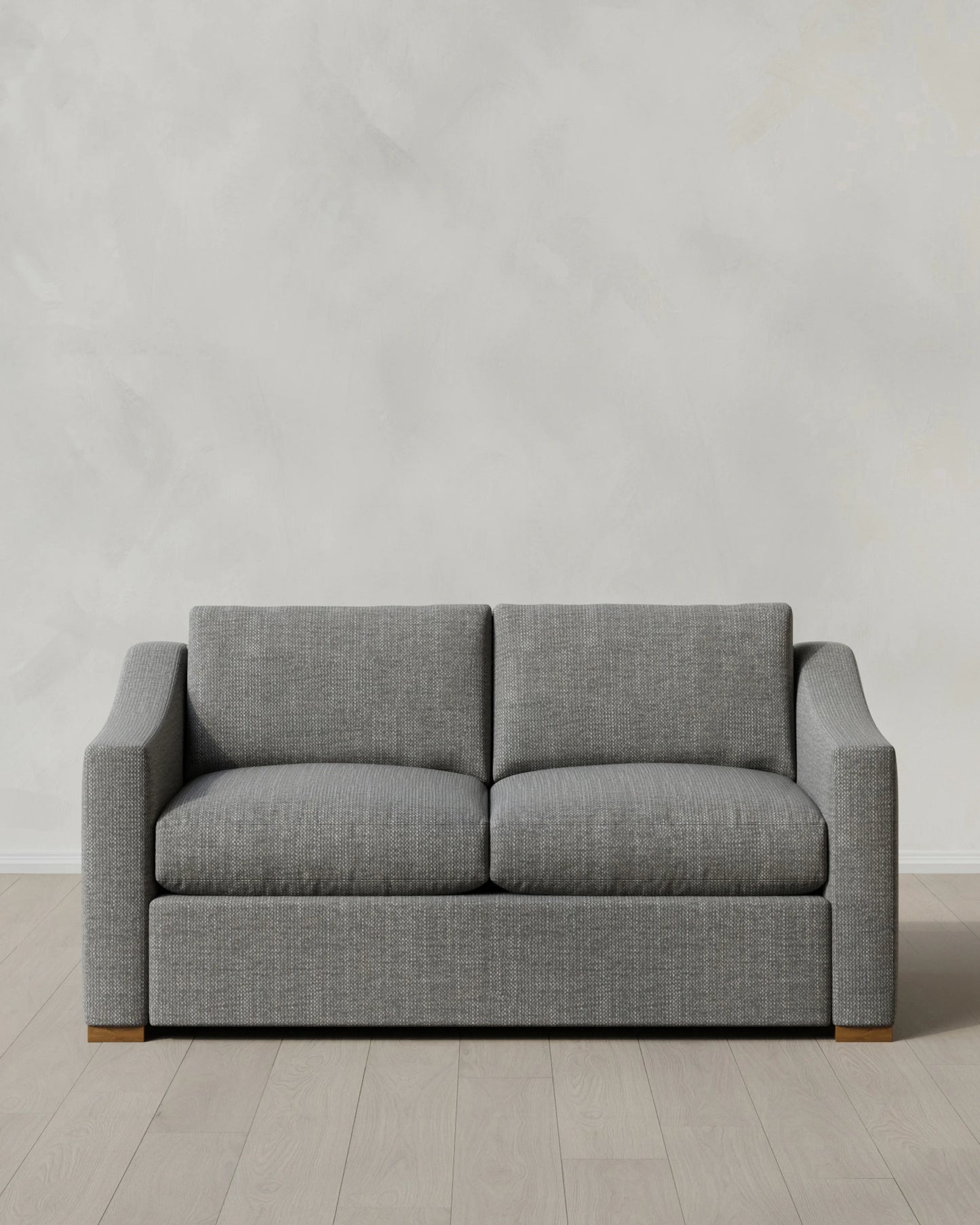 Hollis Slope Arm Sofa in Performance Chenille Linen Blend - 72" / Snow