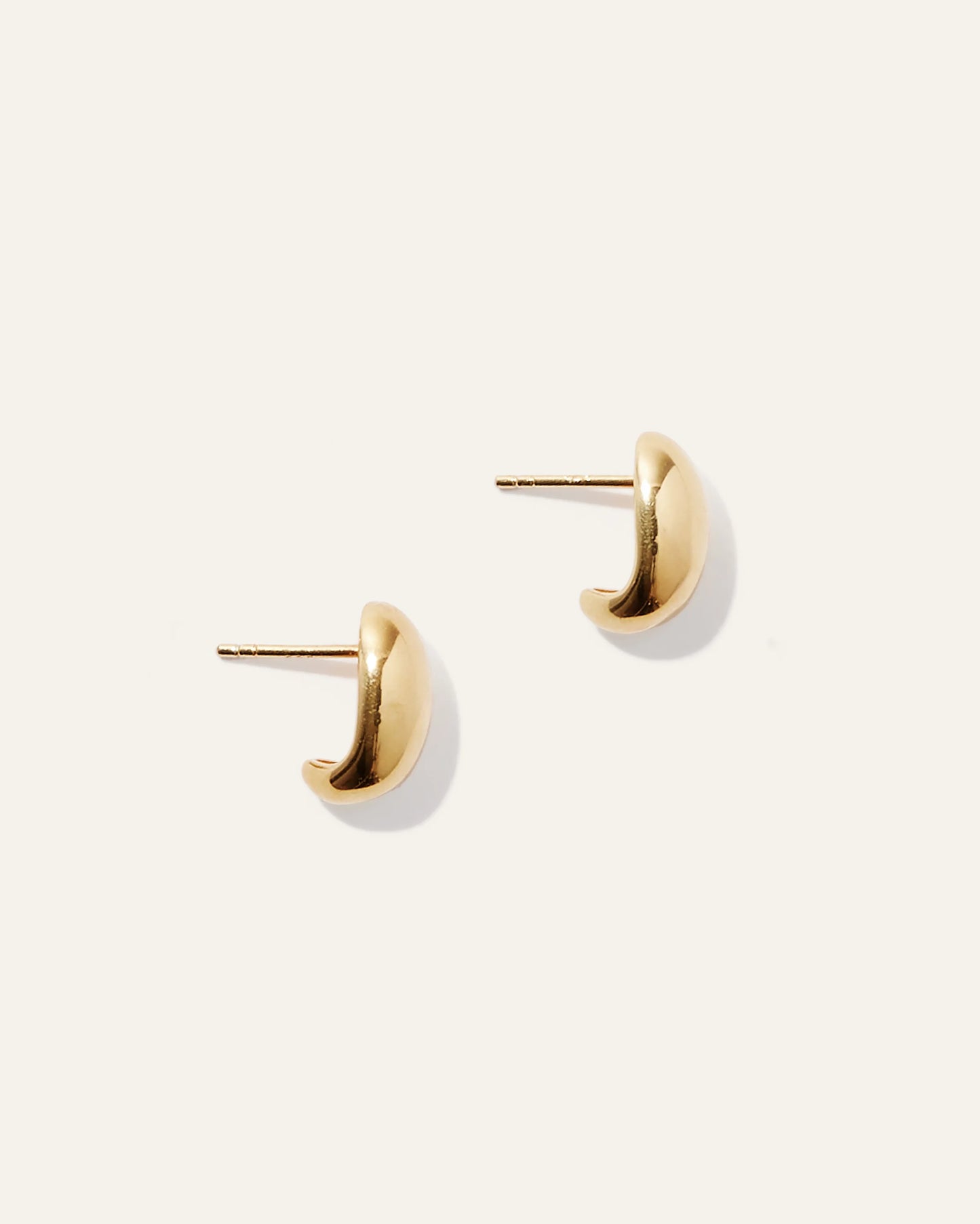 Globe Huggie Hoops - One Size / Gold Vermeil