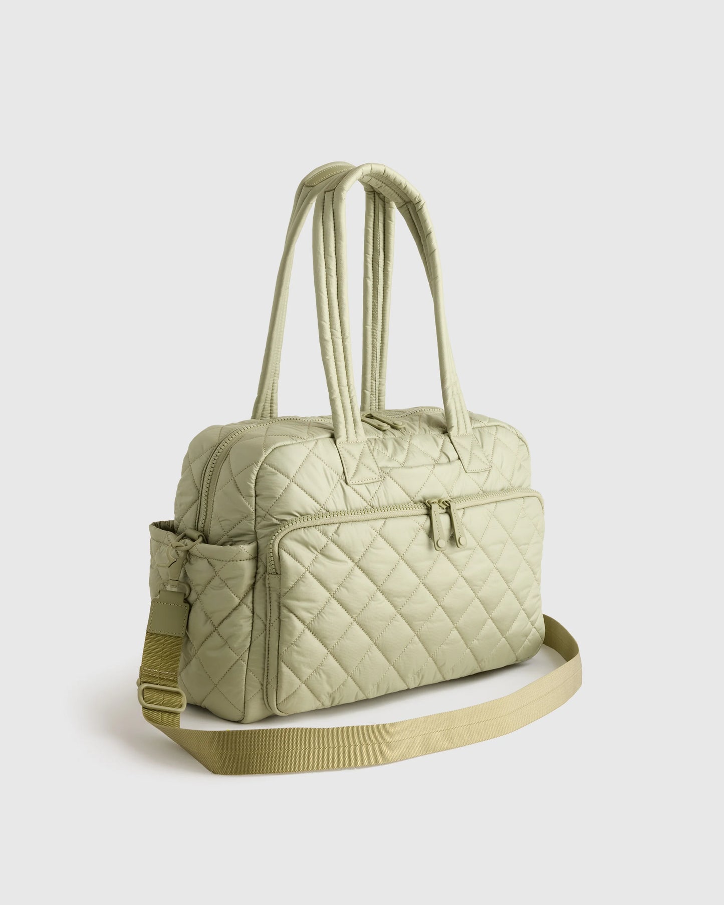 Transit Quilted Duffle Bag - One Size / Taupe Brown