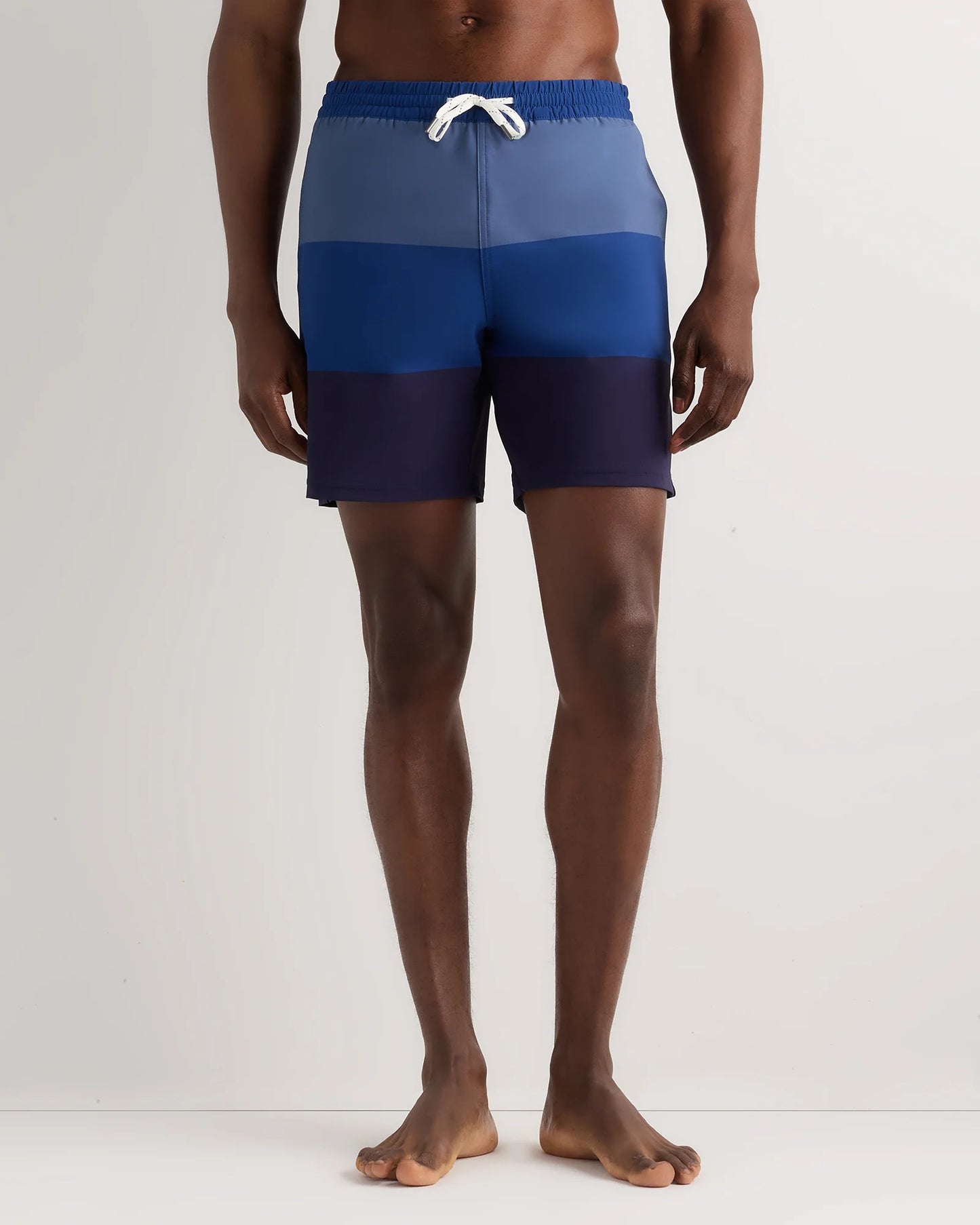 Italian Swim Trunks - 7" - XS / Navy Diamond Geo