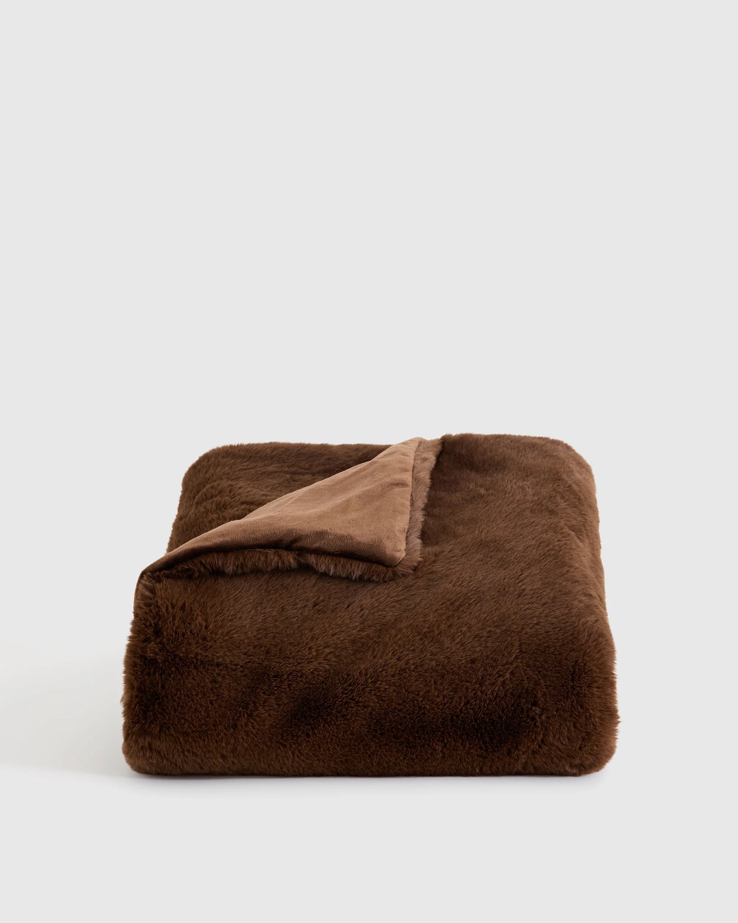 Luxury Faux Fur Throw - 50x60 / Champagne