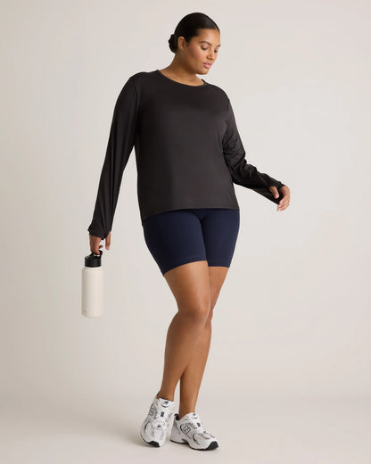 Flowknit Breeze Long Sleeve Top - XS / Heather Deep Navy