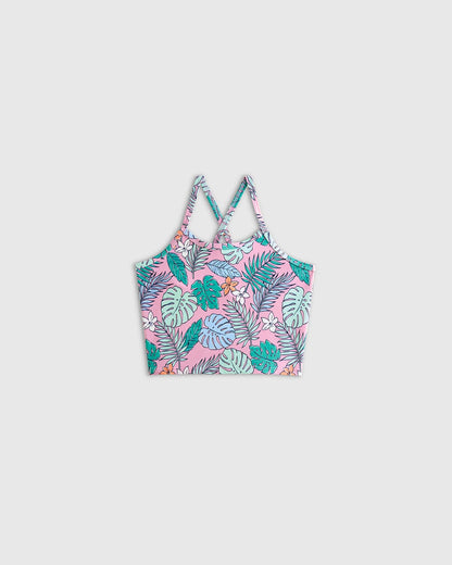 Tankini and Long Sleeve Raglan Rash Guard Set - 6 / Rainbow Stripe
