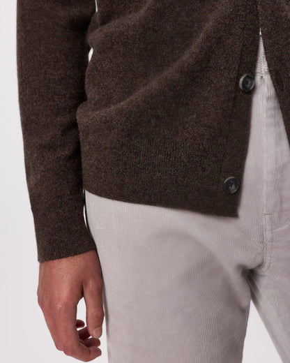 Mongolian Cashmere Cardigan Sweater - S / True Navy