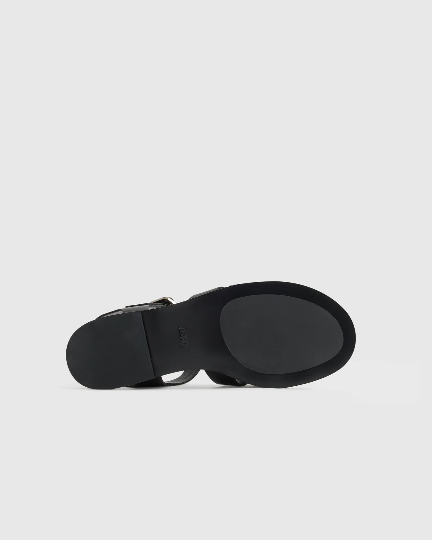 Italian Leather Fisherman Sandal - 5 / Black