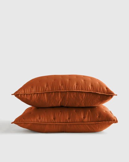 Bamboo Dream Quilted Sham Set - Standard / Sage