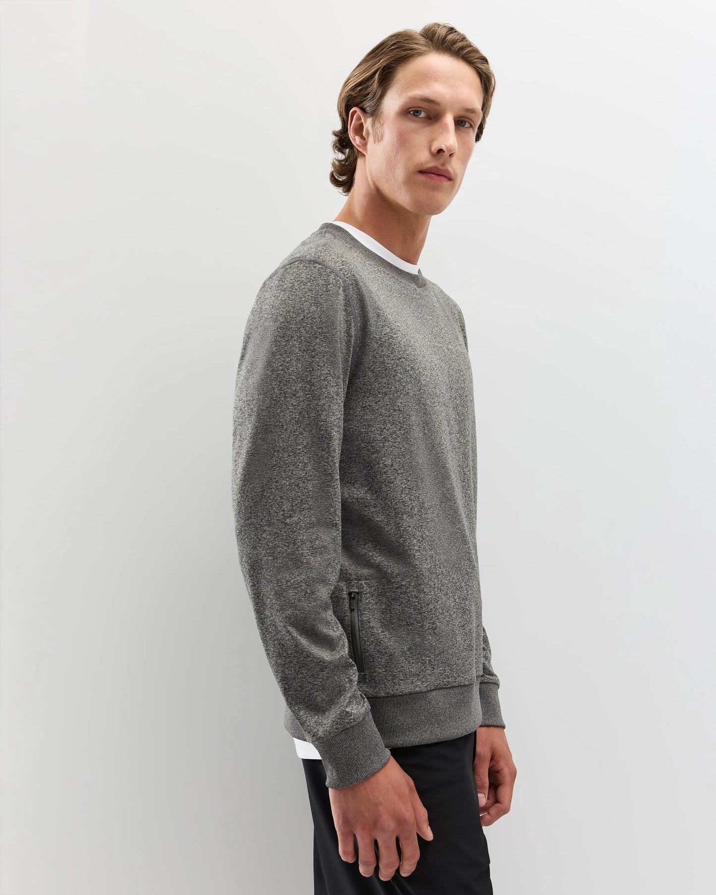 Flowknit Performance Crew Sweatshirt - S / Solid Chalk