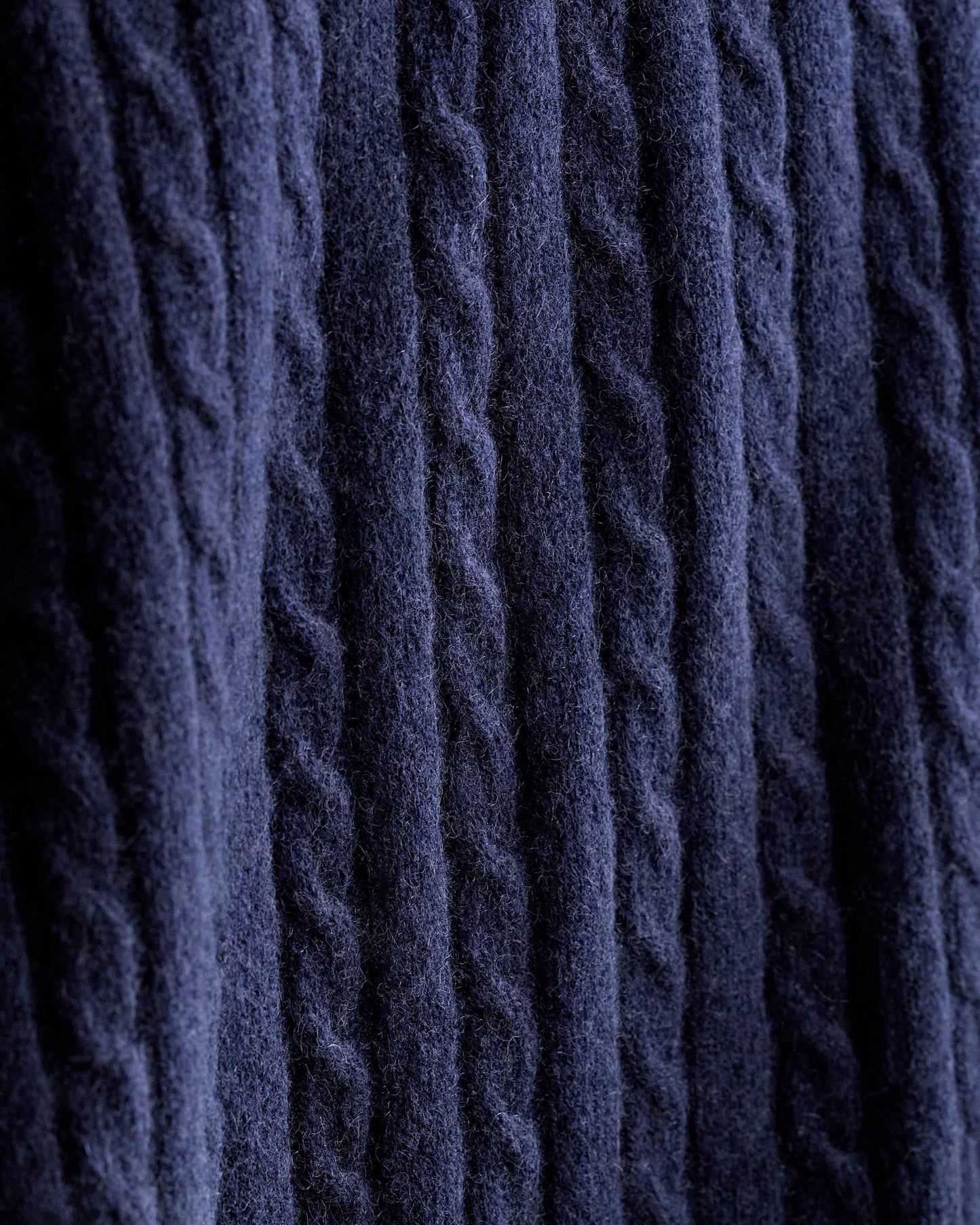 Cable Knit Cashmere Throw - 50x70 / Limoncello